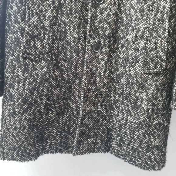 Zara Boucle Textured Quilt Lined Coat M - Picture 15 of 16